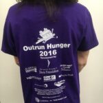 Tshirt for Outrun Hunger supporting Rachel's Table