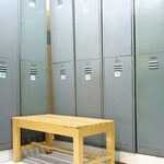 Image of empty locker room.