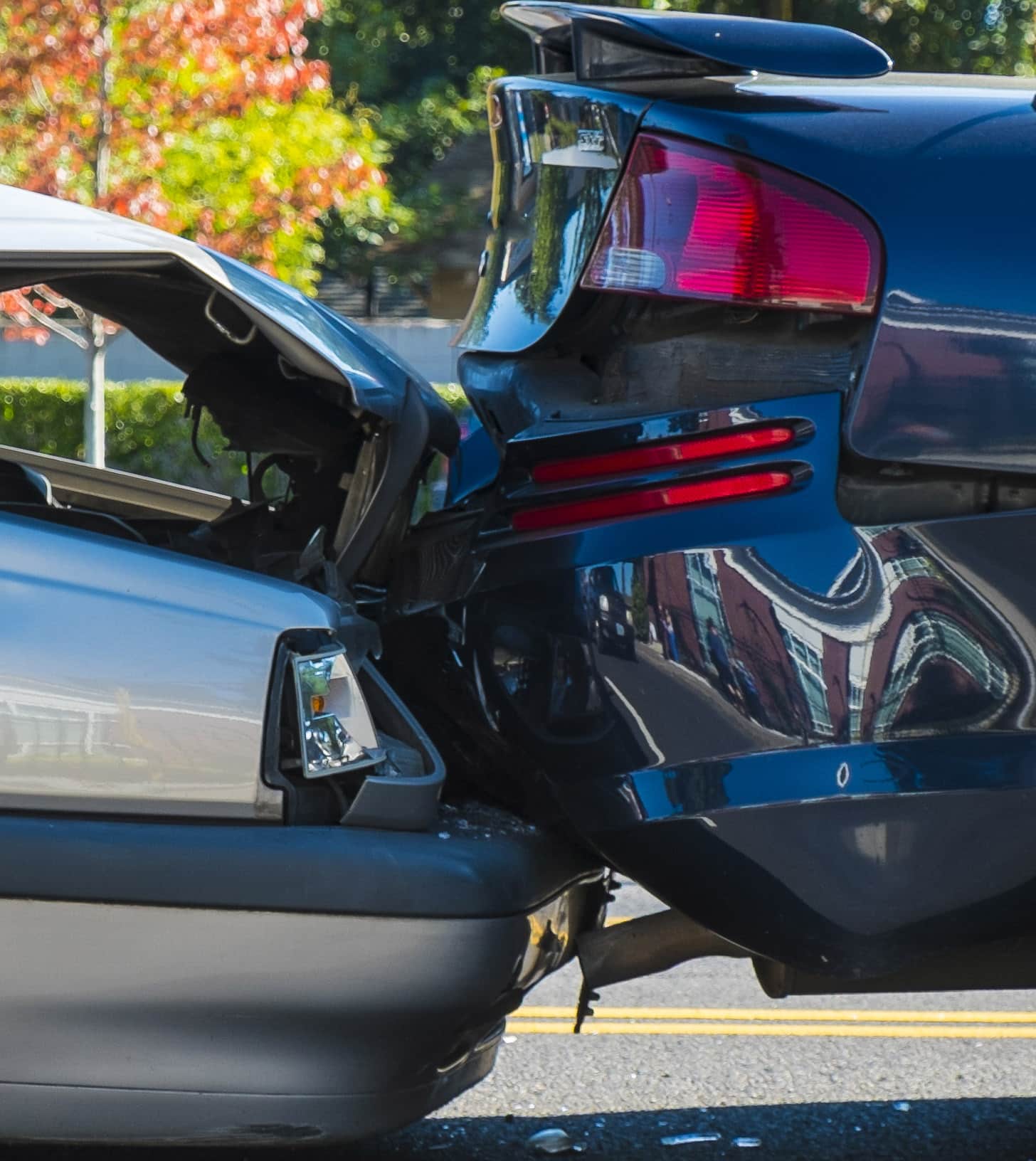Rear end accident between two cars Worcester, MA
